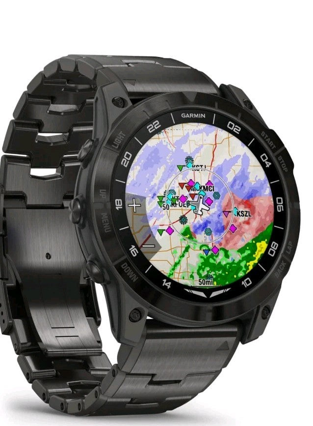 Garmin D2 Mach 1 Pro Aviator Watch Advanced Features 51 mm Large Dial New