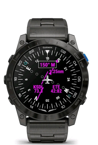 Garmin D2 Mach 1 Pro Aviator Watch Advanced Features 51 mm Large Dial New