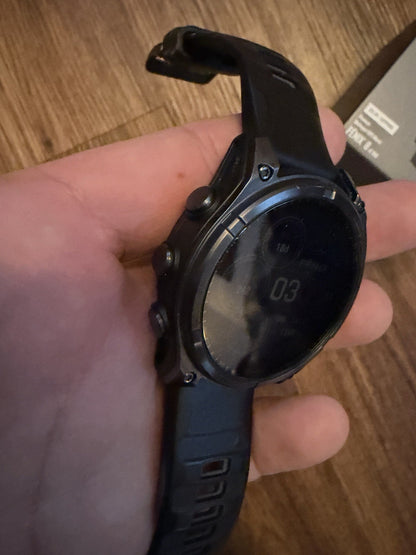 Garmin Fenix 8 Solar Sapphire Edition 47mm Black GPS with Black Band
