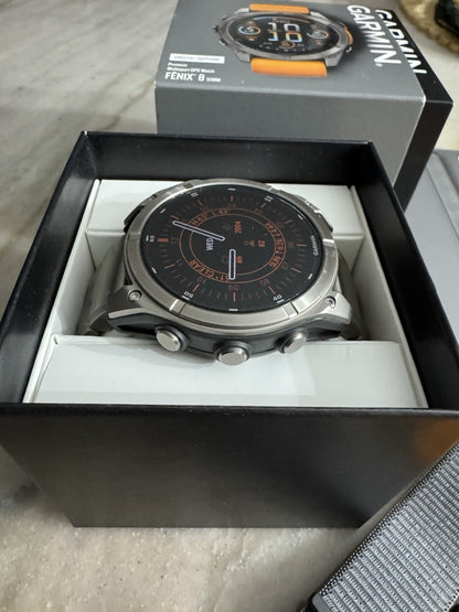 Garmin Fenix 8 AMOLED Sapphire GPS Smartwatch 51mm Titanium