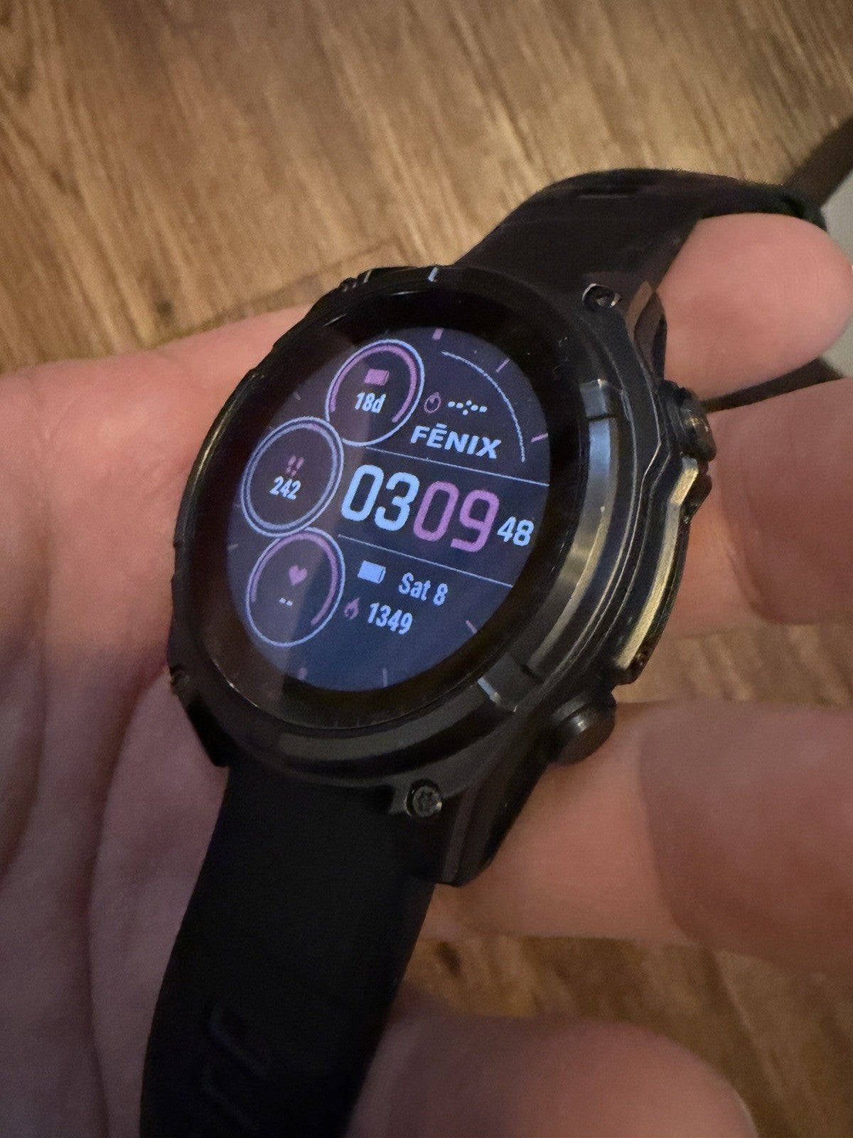 Garmin Fenix 8 Solar Sapphire Edition 47mm Black GPS with Black Band