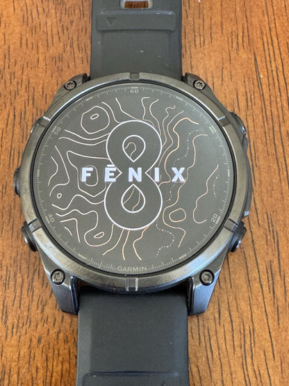 Garmin fēnix 8, 47 mm, AMOLED, Sapphire, Carbon Gray DLC Titanium +Black/pb Band