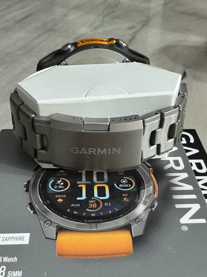 Garmin Fenix 8 AMOLED Sapphire GPS Smartwatch 51mm Titanium