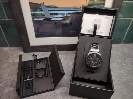 Garmin D2 Mach 1 Pro Aviator Watch Advanced Features 51 mm Large Dial New