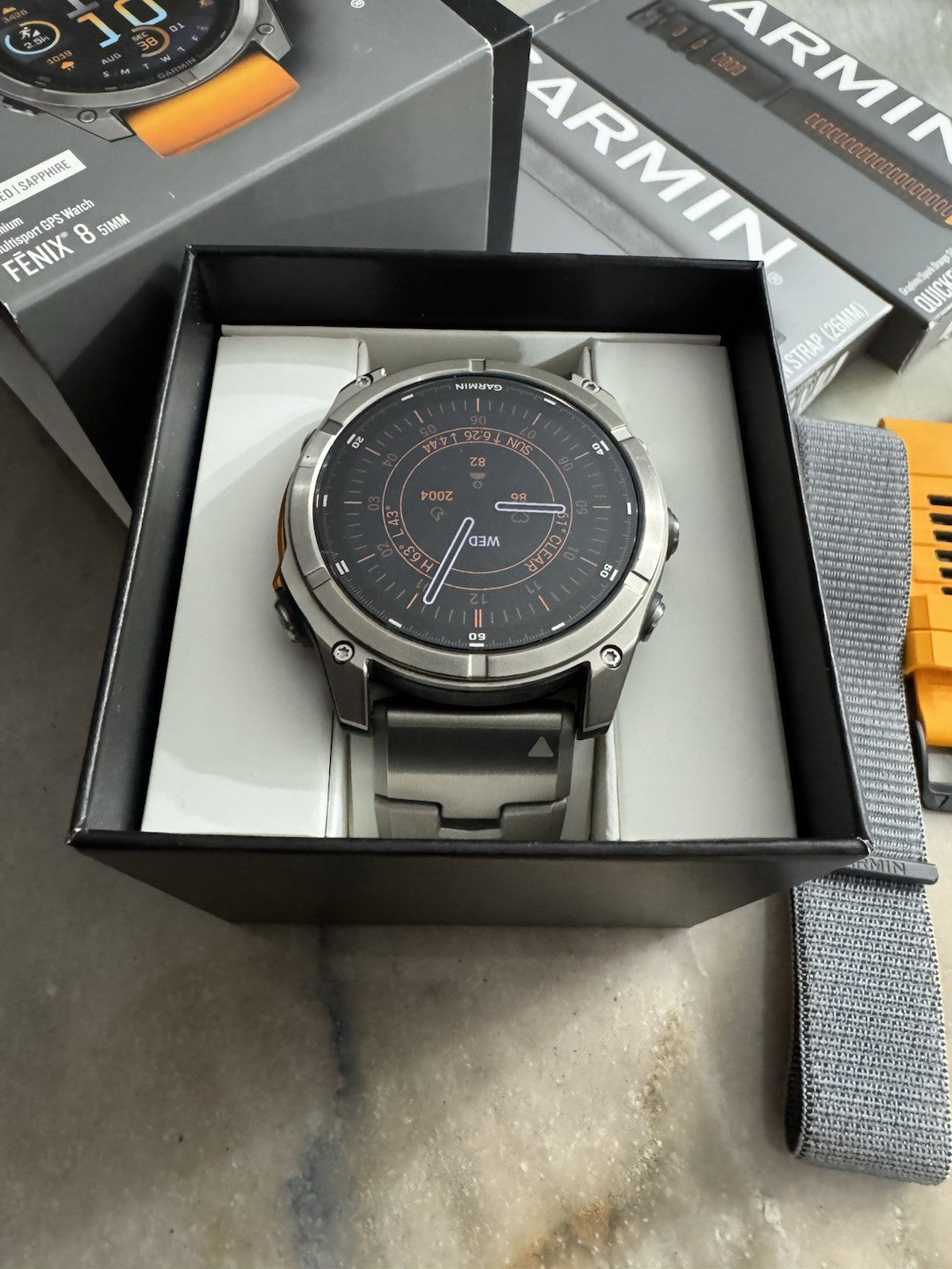 Garmin Fenix 8 AMOLED Sapphire GPS Smartwatch 51mm Titanium