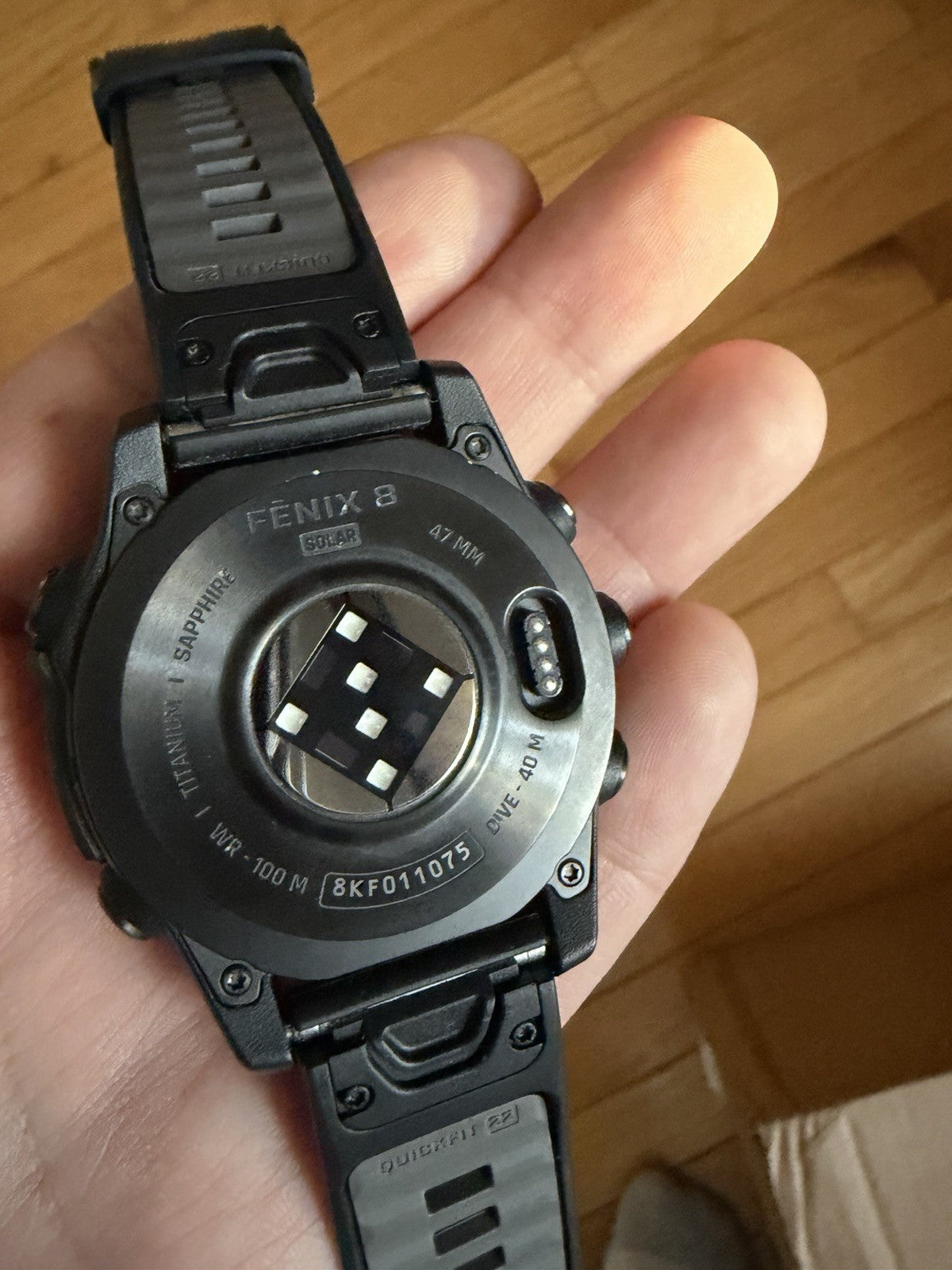 Garmin Fenix 8 Solar Sapphire Edition 47mm Black GPS with Black Band