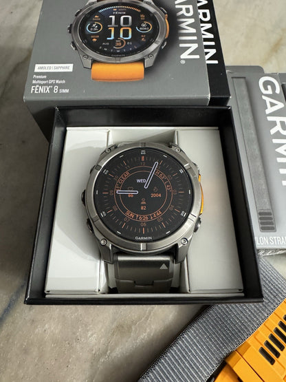 Garmin Fenix 8 AMOLED Sapphire GPS Smartwatch 51mm Titanium