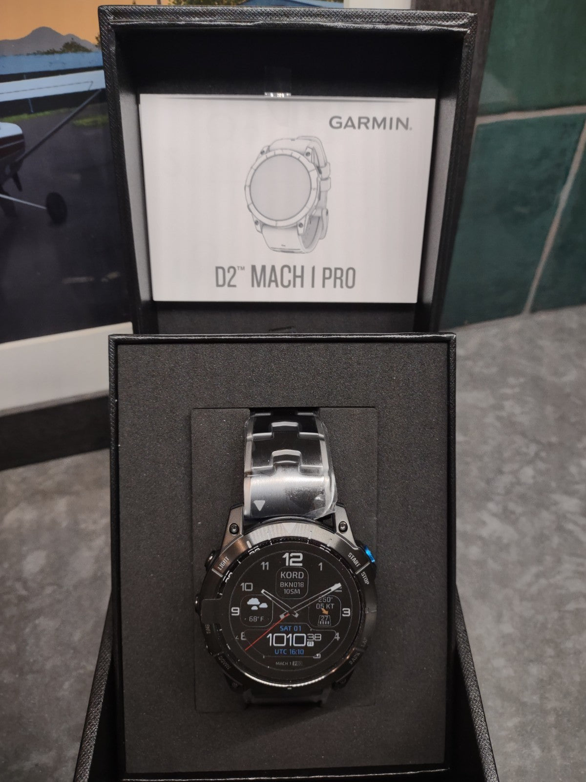 Garmin D2 Mach 1 Pro Aviator Watch Advanced Features 51 mm Large Dial New
