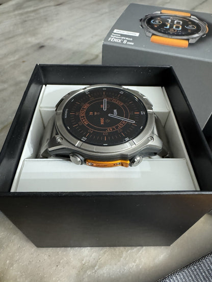 Garmin Fenix 8 AMOLED Sapphire GPS Smartwatch 51mm Titanium