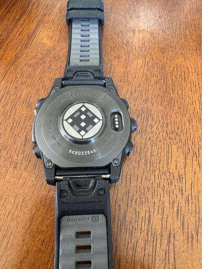 Garmin fēnix 8, 47 mm, AMOLED, Sapphire, Carbon Gray DLC Titanium +Black/pb Band