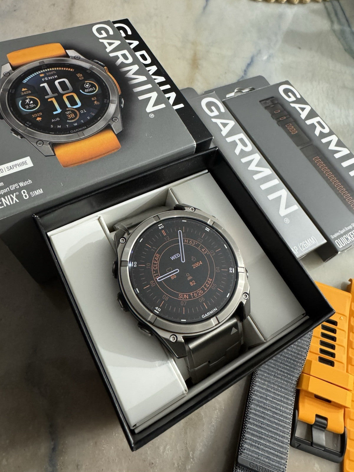 Garmin Fenix 8 AMOLED Sapphire GPS Smartwatch 51mm Titanium