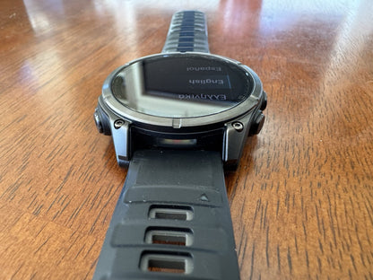 Garmin fēnix 8, 47 mm, AMOLED, Sapphire, Carbon Gray DLC Titanium +Black/pb Band